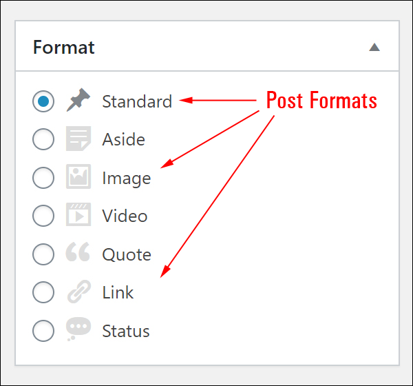 Post Format section.