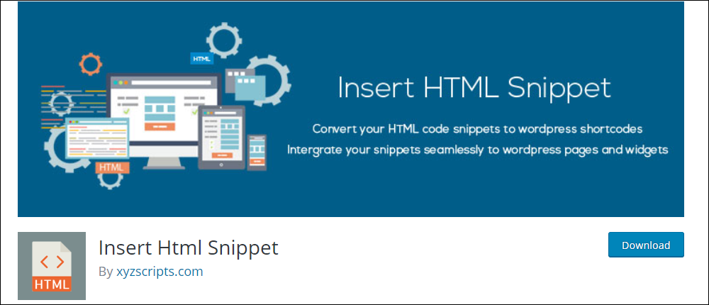 Insert HTML Snippet