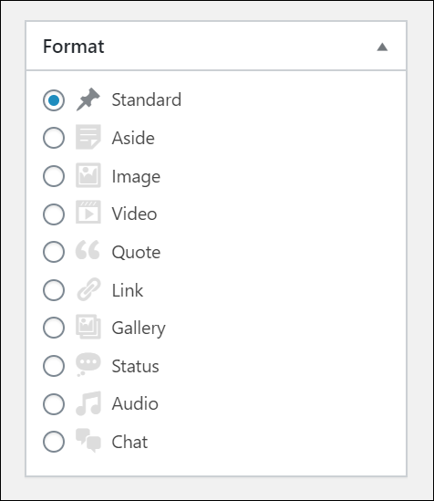 WordPress Post Formats