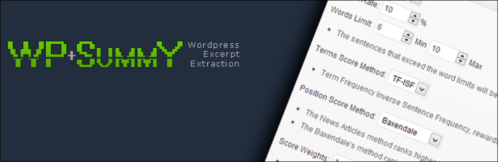 Summy - WordPress Excerpt Extraction plugin.