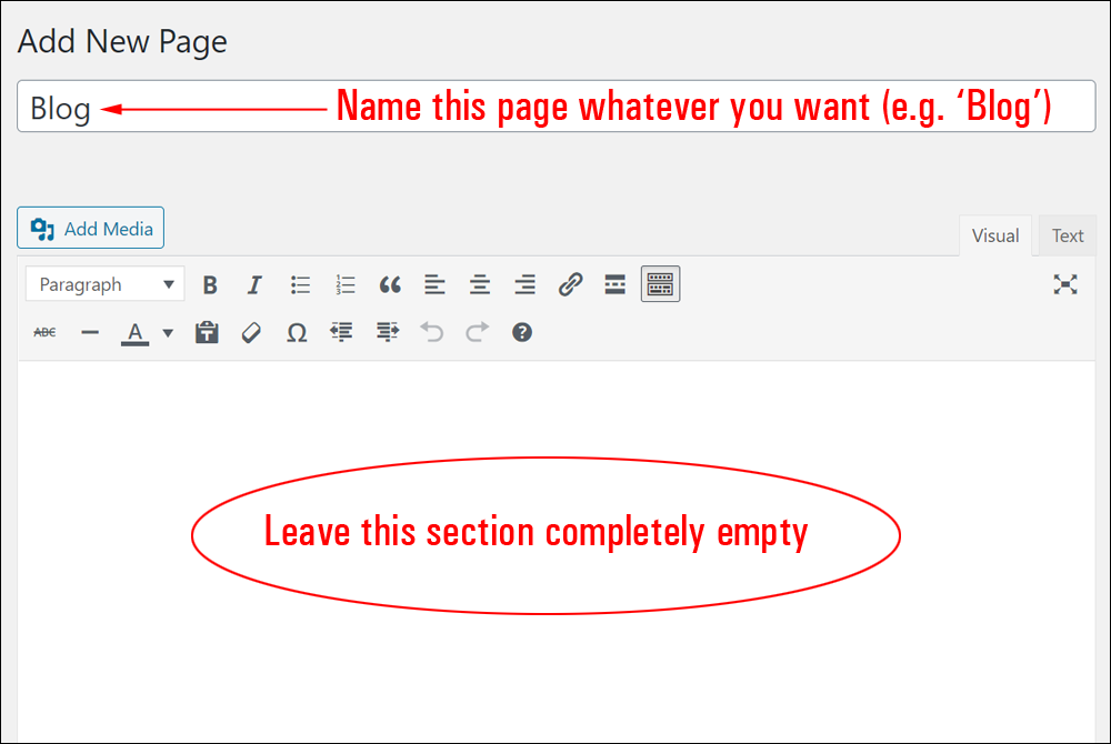 Create a new empty page.