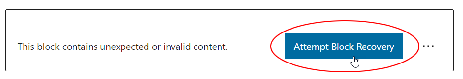 Attempt Block Recovery