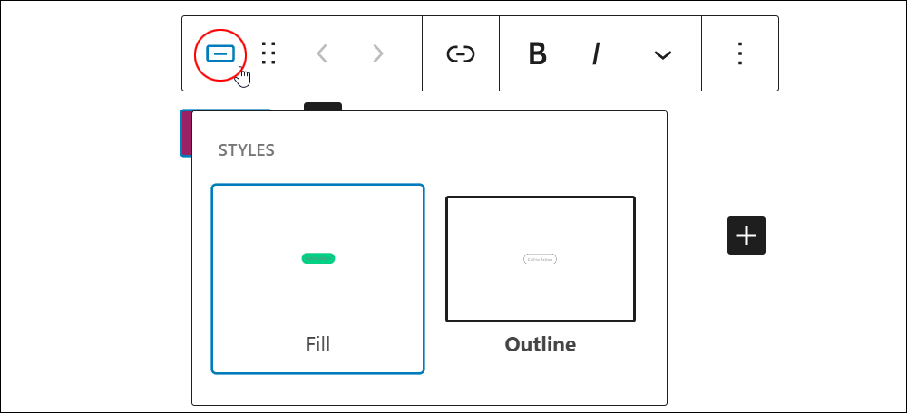 Buttons icon - Button editor.