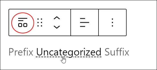 WordPress Block - Categories Block