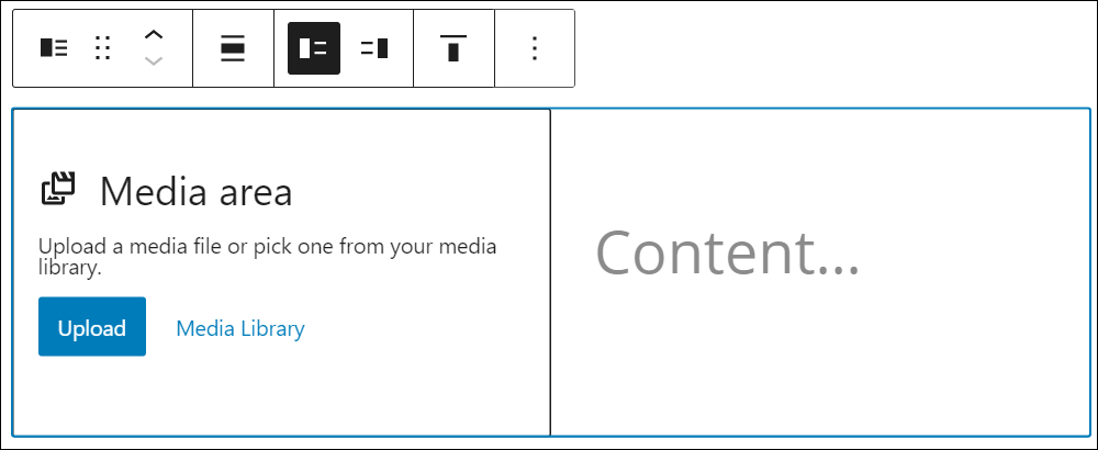 Media & Text block (no added content).