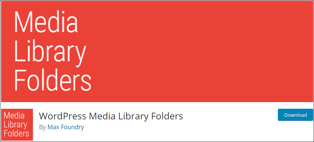 WordPress Media Library Folders plugin.