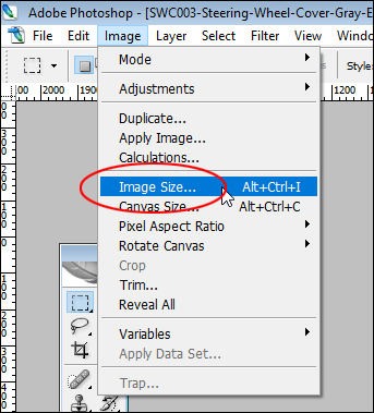 Photoshop: Image - Image Size