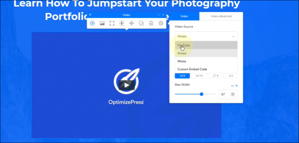 OptimizePress Theme - Video Element.