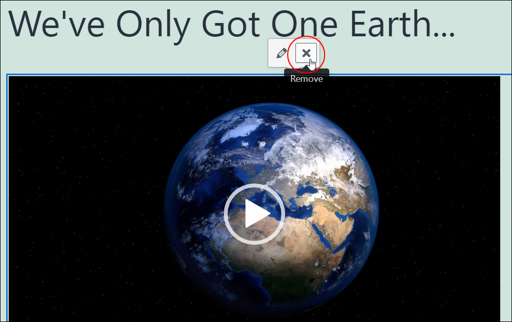 WordPress Classic Editor - Remove video button.