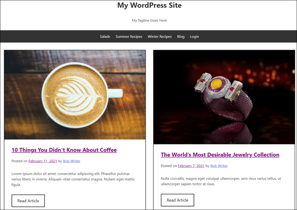 WordPress Theme: Ada Pearl