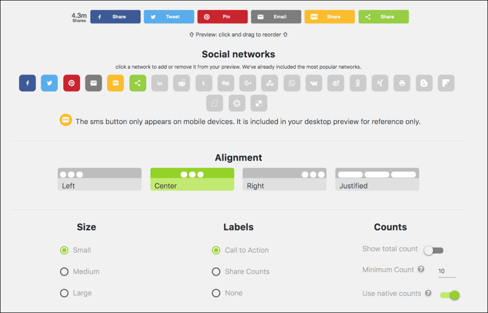 Social sharing WordPress plugins.