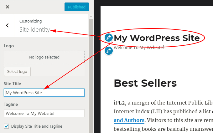 Edit WordPress theme elements in live preview mode.