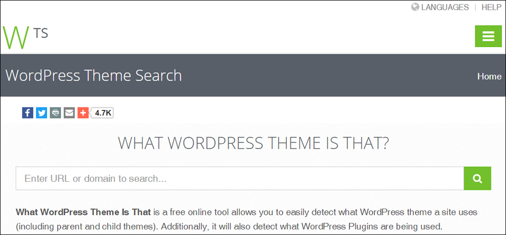 What WordPress Theme Is That - Theme and plugin search tool.