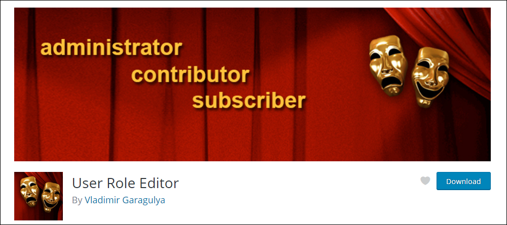 WordPress Plugin - User Role Editor.