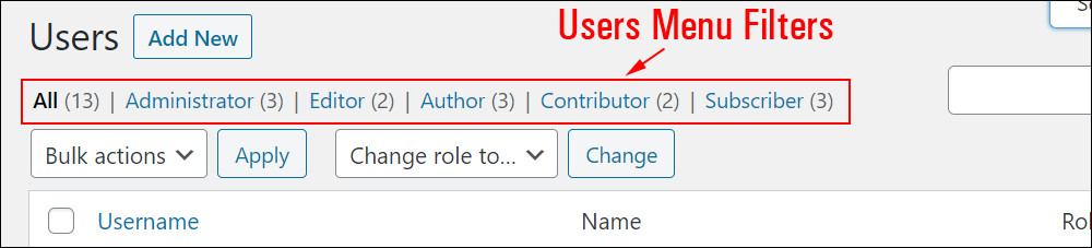 Users Screen - Filter Users By Role