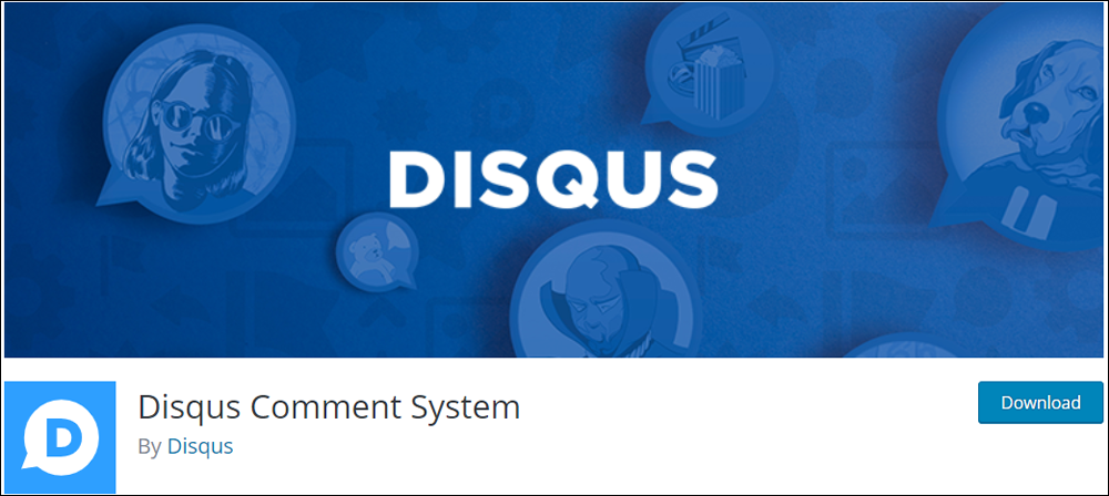 Disqus comment system for WordPress.