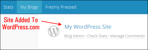 Add your site to WordPress.com