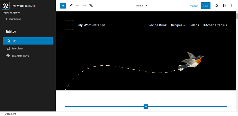 WordPress Site Editor