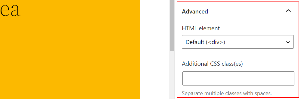 Query Loop Block - Advanced Settings section.