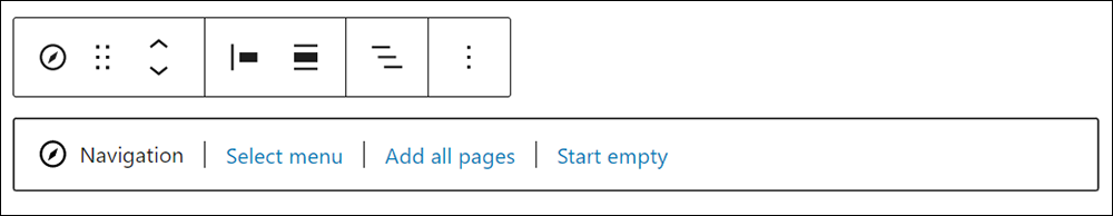 Navigation block configuration.