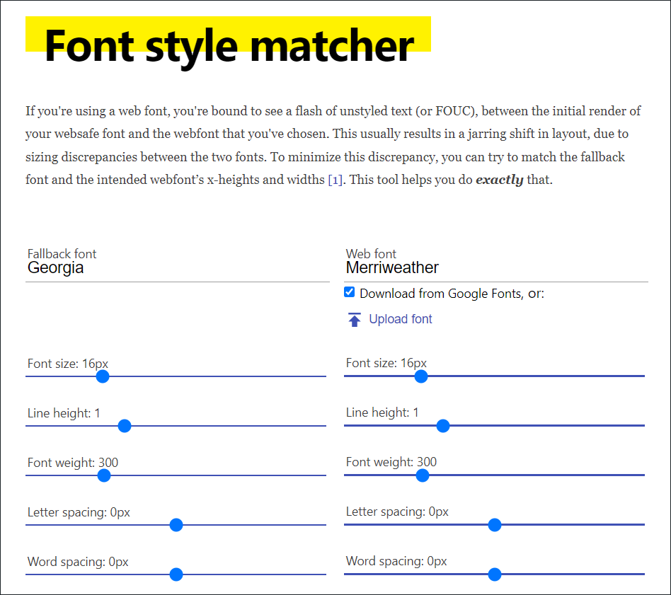 Font Style Matcher