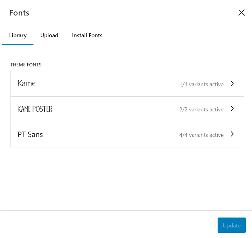 The WordPress Font Library